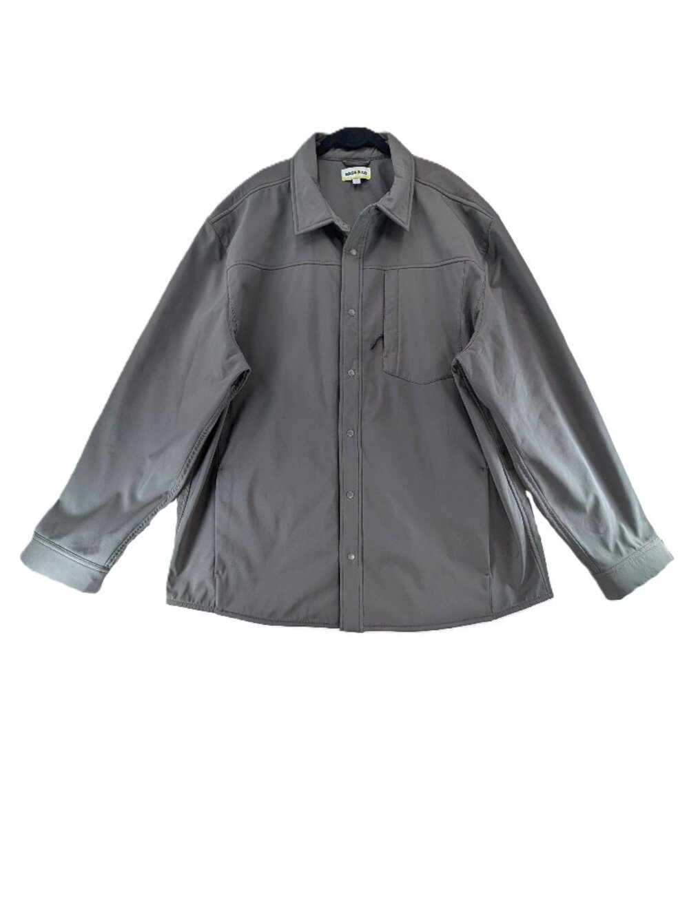 Bass & Co Work Jacket Mens Size 3XL Gray Pockets Microfleece Lined Water Resist